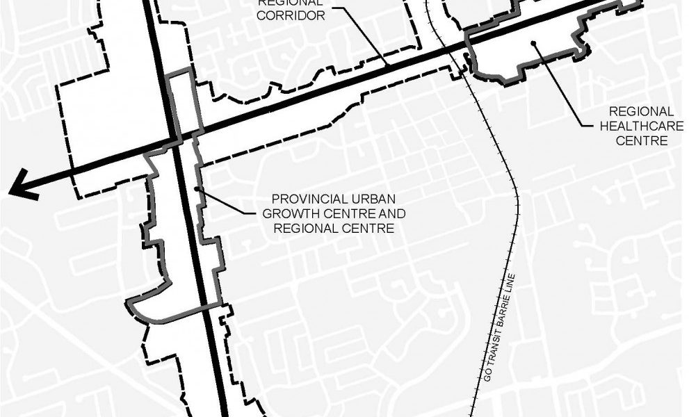 Urban Centres Map (Source: Town of Newmarket)